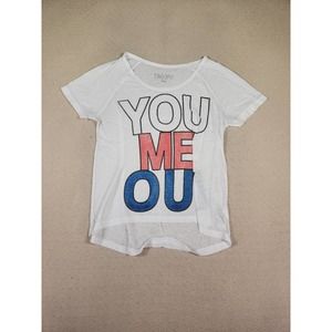 Modern Dreamer Shirt Womens Small S‎ Oversized Pullover White Short Sleeve